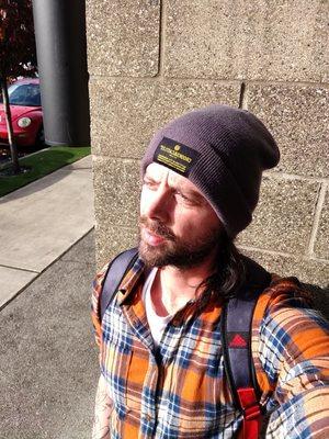 Pensively staring into the sunset