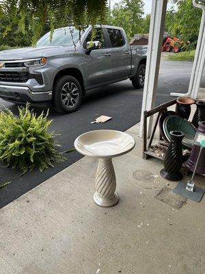 My new birdbath.
