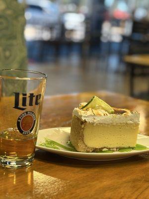 A huge slice of Key Lime pie!