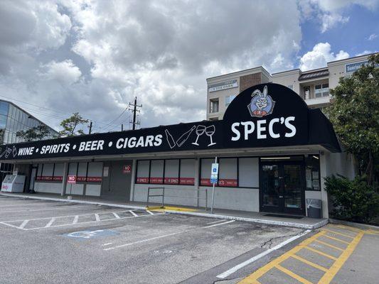 Beautiful day at Spec's - closed because of the outdated blue laws