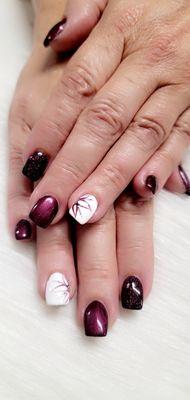 Overlay with accent flowers