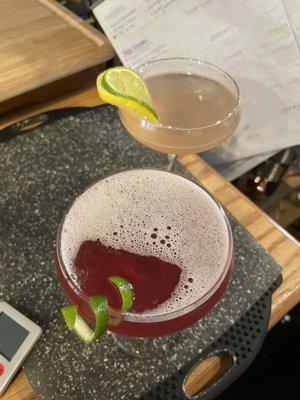 Wanderlust & Menagerie cocktails