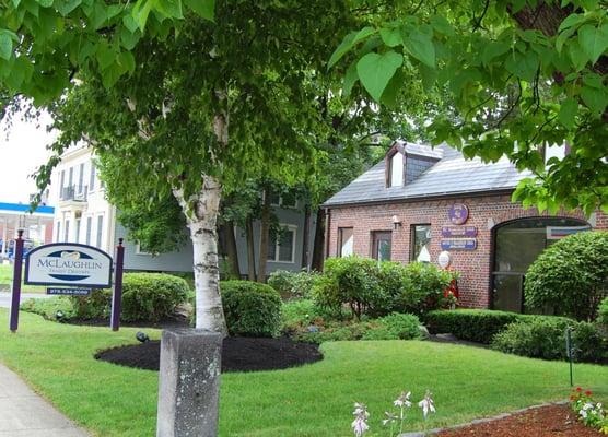 Heading South on Main St. past St. Leo's Parish and Sunset Tower on the Right.