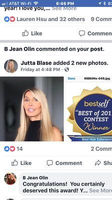 Voted BEST HAIREXTENTIONS
in BESTSELF Atlanta Magazine