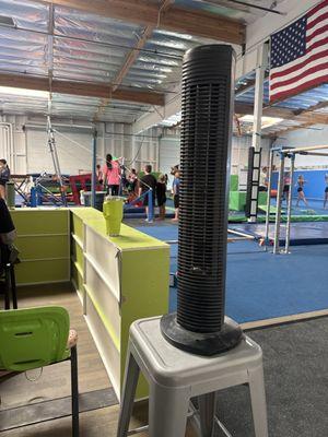 Right next to fan and couldn't even get relief