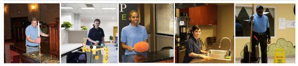 Cleaners cleaning your workplace