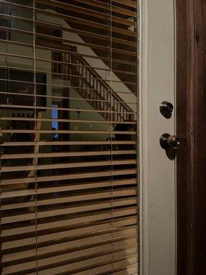 View inside from screened porch