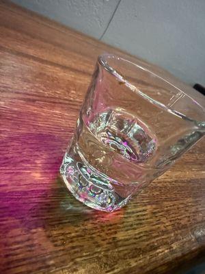 They gave me a dirty shot glass