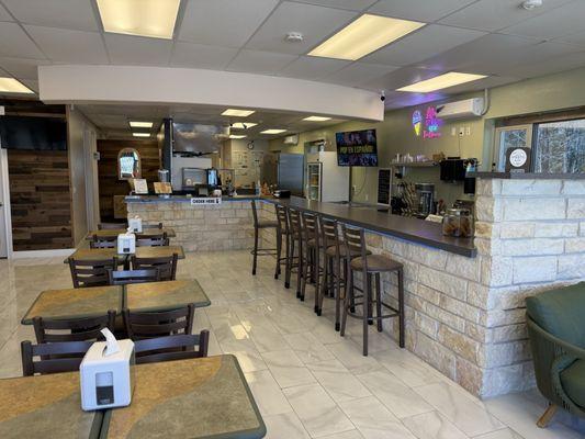 Interior of the restaurant