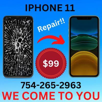 We offer Mobile Service! We do Screen repairs from homestead all the way to west palm beach. Call/Text to Set up an appointment with us