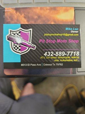 Pit Stop Moto shop