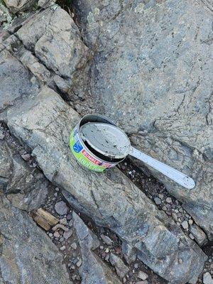 Scumbags leaving their trash on the trail.