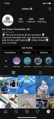 Keep up to date on our location. @iccbnc on IG.