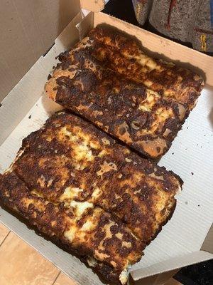 Burned cheese sticks