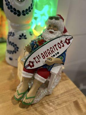 How cute is this beach Santa?!