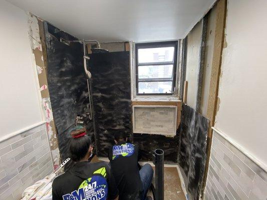 Quick demo for our partners in preparation for a bathroom remodel.