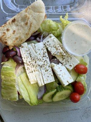 Greek Salad- That FETA- The PITA- SO GOOD & Fresh
