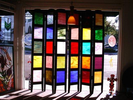 Wall of Glass Sample Colors over 300,000.00 Feet in Stock