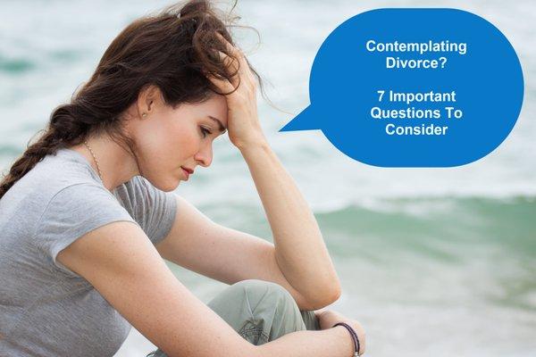 Contempating Divorce - 7 Important Issues To Consider To Protect Your Finances http://www.kimberlysurber.com/Contemplating-Divorce-7-Importa