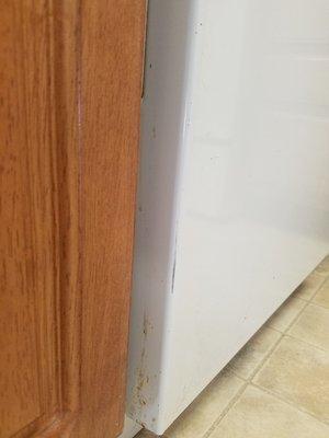 Installed hours ago... dirty all over.