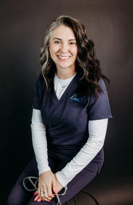 Our Aesthetics Queen- Ashley Gray. Here to provide you with tox injections, filler, and meet your other skin care needs.