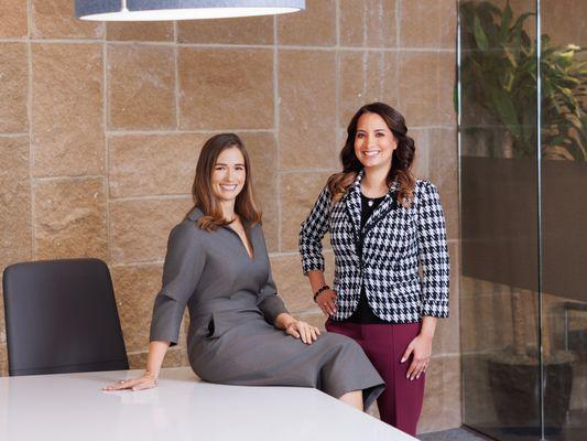 KoonsFuller Plano shareholders, Sally Pretorius and Neda Garrett.