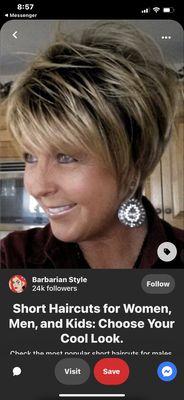 This is the color and cut I want I will call tomo