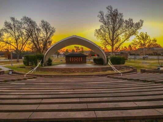 Sunrise at the 1930' Andrews Park Amphitheater