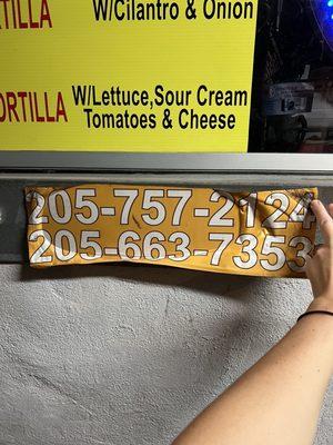 37$ for 6 tacos and a sprite