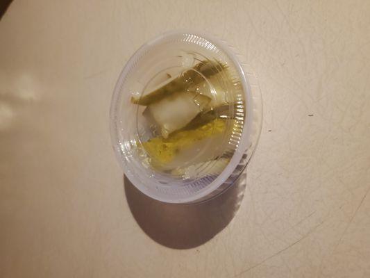 Diced pickles instead of a picklecspear