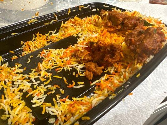 Family pack special biryani.