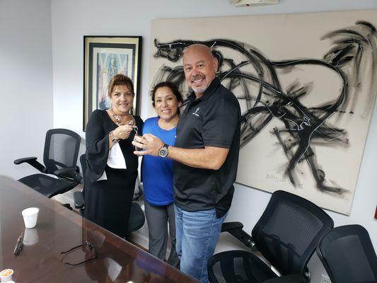 Celebrating a happy closing