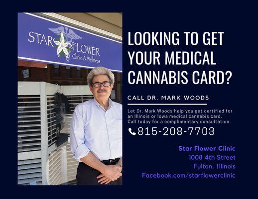 Let Dr. Mark Woods at Star Flower Clinic help you get approved!