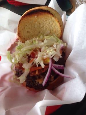 Double Bacon Cheeseburger (yum breakfast of champs)