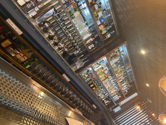 Bar upstairs, super classy looking!