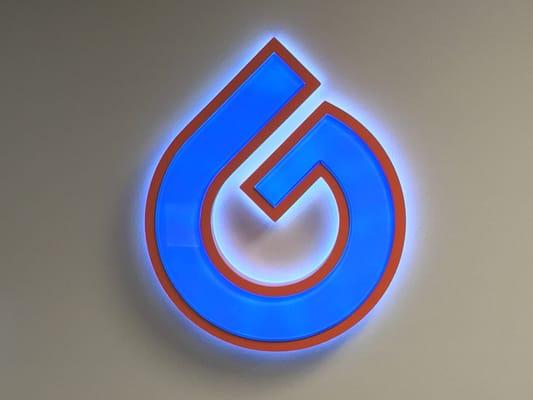 Interior or Exterior Channel Letter / Logo both back lit and halo lit.