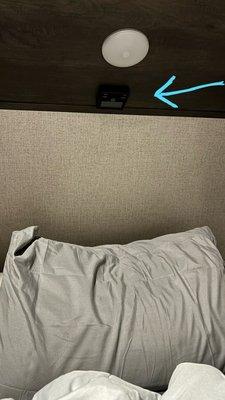 Laying in bed get to just reach up and change temperature. I can't wait to go to bed tonight.