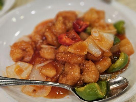 Sweet and sour shrimp