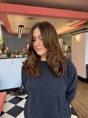 Layered haircut