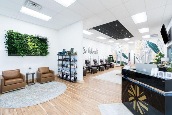 Our relaxing IV hydration lounge!