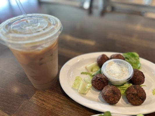 Frappe and Falafel Appetizer