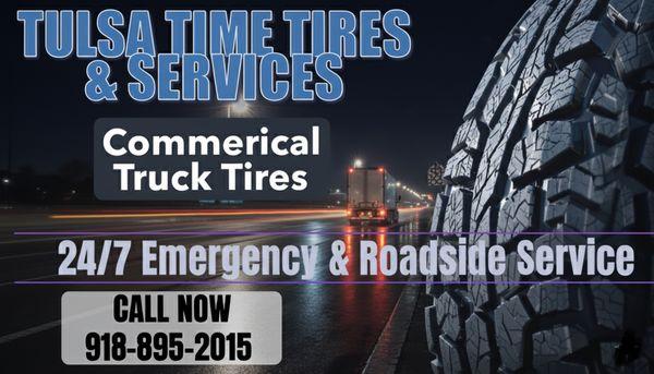 At Tulsa Time Tires & Services, we're committed to keeping your commercial trucks rolling efficiently and safely.