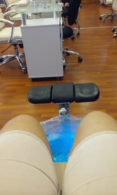 Getting pampered...