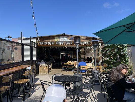 View from the back of the back patio