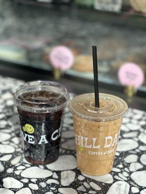 Root beer and orange creamsicle