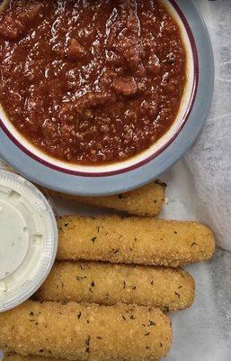 Mozzarella cheese sticks
