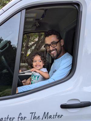 Our Master Plumber & plumber-in-training :)