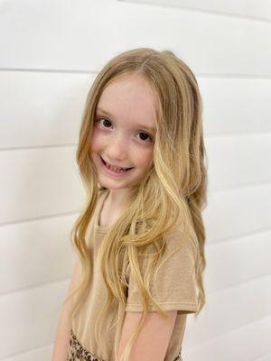 After pampering from Ellie and first day of school ready!