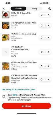 My order