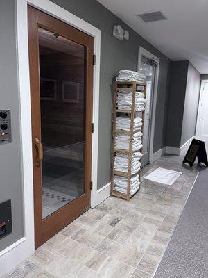 Sauna and steam room